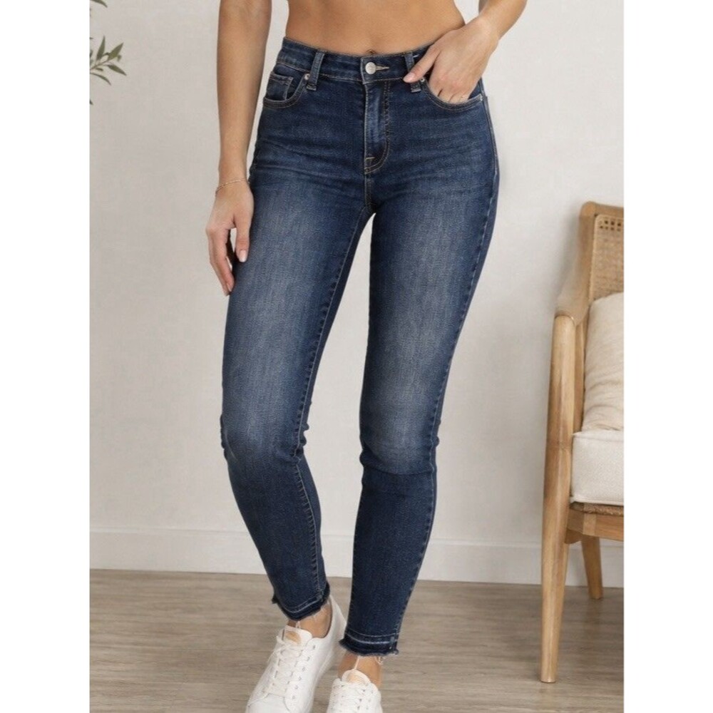 Lucky Brand Ava Skinny Jeans Size 2/26 Dark Wash Mid Rise Stretch Denim